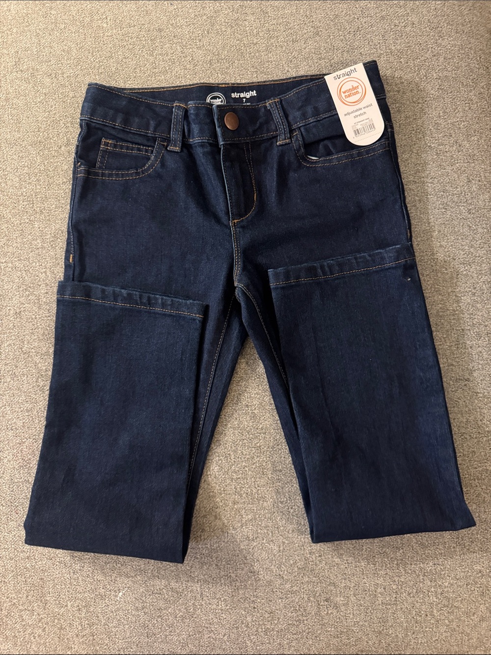 wonder nation Dark Blue Straight Jeans for Kids
